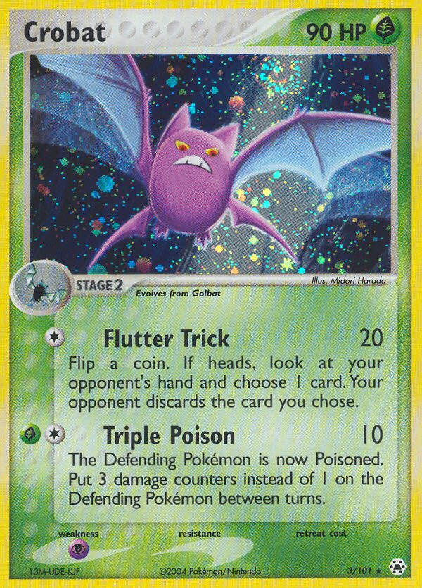 EX Hidden Legends Holo Crobat #3/101
